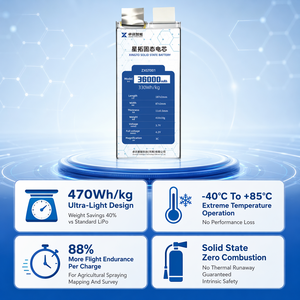 แบตเตอรี่ลิเธียมโพลิเมอร์แบบโซลิดสเตต Xingto 460Wh/kg 36000mAh 40000mAh 3.7V ความหนาแน่นพลังงานสูงพิเศษ สำหรับโดรนและงานหนัก - Product Image 2