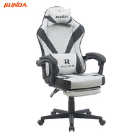 Chaise pivotante en tissu confortable avec fonction d'inclinaison Chaise d'ordinateur élévatrice rotative pour les cafés Internet de jeu Utilisation de bureau