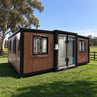 Maison conteneur portable certifiée CE, extensible, 20 pieds, 40 pieds, pour micro-logement, bureau, bâtiment, design ferme, garantie 5 ans, vente en gros