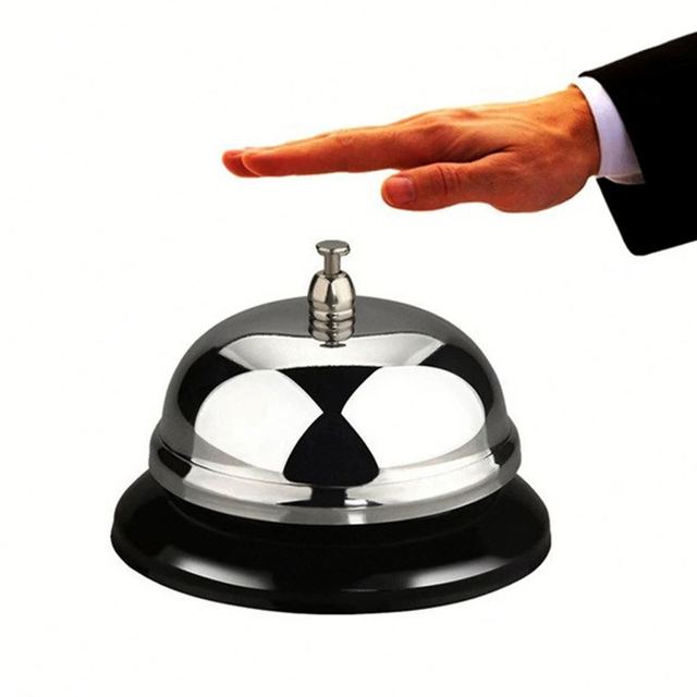 Hotel Kitchen Restaurant Counter Reception Call Bell for Home Office Christmas Craft Bell Bar Restaurant Bar Ringer Service Ring