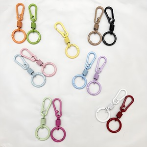 Colorful Zinc Alloy Hook Keychain <b>Spring</b> <b>Clip</b> For Bag Accessories Diy Craft Parts - Product Image 3