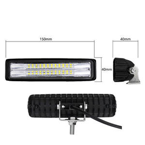 Lampe de travail Zigi, <span class=keywords><strong>24</strong></span> phares LED, 72W, pour voiture, motocyclette, Cross-Country, modifiée - Product Image 2