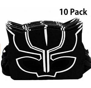 Masque de Panthère Noire pour Enfants 10 PIÈCES - Masques en Feutre pour Enfants Super-Héros Fournitures de Fête d'Anniversaire Cadeaux de Fête pour Fête de Super-Héros Noir - Product Image 5