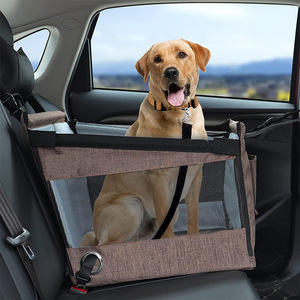 Siège auto rehausseur pour chiens de petite et moyenne taille, en maille imperméable 300D, protection de voyage pour animaux avec poche de rangement portable pour chats - Product Image 4