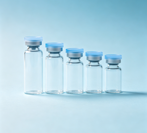Flacons d'échantillons en verre transparent 3ml 5ml 10ml en gros, bouteilles de stockage vides en verre avec bouchons à sertir en aluminium bleu à capuchon rabattable - Product Image 5