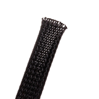 Funda de malla expandible PET, protector de cables trenzado ignífugo para gestión de cables