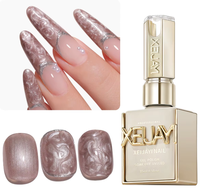 XEIJAYI Vernis à ongles gel UV de luxe avec paillettes magnétiques, lampe LED, flacon, styles français et DIY pour la maison