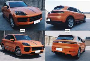 Pour <span class=keywords><strong>Porsche</strong></span> <span class=keywords><strong>Cayenne</strong></span> 9Y0.2 (2024 +) nouveau Kit de carrosserie <span class=keywords><strong>Turbo</strong></span> phare LED feu arrière pare-chocs mise à niveau - Product Image 6