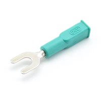 Connecteur de borne en cuivre pur, fiche banane 6mm ouverte, prise d'alimentation DCC, fourche de câblage en U, prise banane 4mm, rouge noir