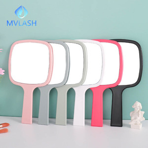 <strong>Makeup</strong> Mirror Handheld Round Vanity Mirror With Handle Hand Salon Compact <strong>Cute</strong> Portable Mirror Small Cosmetic - Product Image 5