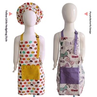 Ensemble d'aprons pour enfants réutilisables et lavables, sans manches, en coton, avec poche, pour la peinture, la cuisine, la pâtisserie, l'art et l'artisanat