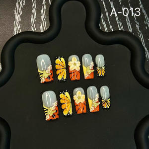 <span class=keywords><strong>Uñas</strong></span> <span class=keywords><strong>Postizas</strong></span> Acrílicas Hechas a Mano <span class=keywords><strong>de</strong></span> Alta Calidad, <span class=keywords><strong>Uñas</strong></span> Acrílicas con Forma <span class=keywords><strong>de</strong></span> Almendra, <span class=keywords><strong>Uñas</strong></span> <span class=keywords><strong>Postizas</strong></span> con Flores 3D, <span class=keywords><strong>Uñas</strong></span> <span class=keywords><strong>Postizas</strong></span> con Pegamento - Product Image 4