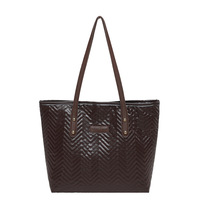 Sac fourre-tout matelassé en PU pour femme avec poignées, grand sac à main à bandoulière pour les trajets quotidiens