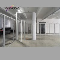 Système de stand modulaire en aluminium sans outil pour salon professionnel, stand d'exposition design 10x10 avec structure et plancher