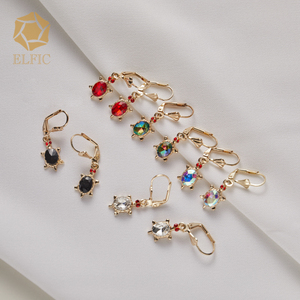 Bijoux plaqués en Zircon coloré de haute qualité, boucles <span class=keywords><strong>d</strong></span>'oreilles en forme <span class=keywords><strong>d</strong></span>'animal, cerceaux <span class=keywords><strong>d</strong></span>'éléphant, boucles <span class=keywords><strong>d</strong></span>'oreilles en or et en <span class=keywords><strong>argent</strong></span> 925 pour femmes, boucles <span class=keywords><strong>d</strong></span>'oreilles de fête - Product Image 3
