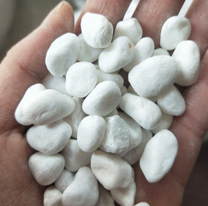 Pietra naturale di ciottoli bianco piccola pavimentazione in pietra di Terrazzo ghiaia marmo bianco giardino paesaggio <span class=keywords><strong>secco</strong></span> paesaggio di pietra bianca - Product Image 3