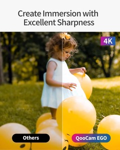 KanDao QooCam EGO 3D Cam - 24MP/8K Photos/4K 60FPS Vidéos Caméra stéréoscopique 3D à affichage instantané, compatible avec les casques PICO4 <span class=keywords><strong>VR</strong></span> - Product Image 4