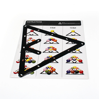 Support triangulaire invisible premium Magic Sheet de 2-1/4 pouces pour accessoires de billard