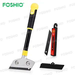 Foshio Customize Logo Anti-Slip Handle Golden Supplier Clean Glass Scraper Suppliers