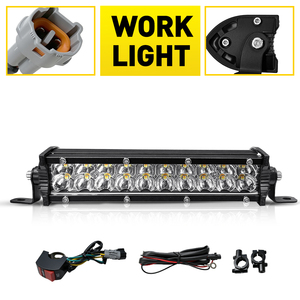 ชุดไฟหน้า LED สีขาวเหลือง ไฟสปอตไลท์ LED ไฟทำงาน สำหรับ Honda CRF250R Yamaha YZ450F DRZ400 - Product Image 3