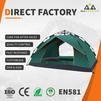 Tentes de camping automatiques pliables, imperméables, ultralégères, portables, pour la randonnée en famille, les voyages, la plage, le glamping, les activités de plein air