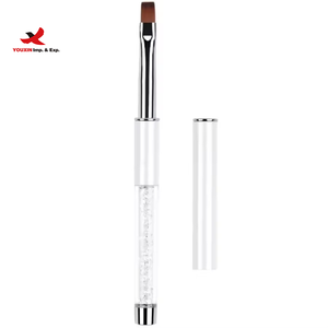 Pincel de Uñas Profesional de Lujo con Mango de Cristal para Pintura de Gel y Arte de Uñas, Hecho de Plástico Duradero - Product Image 2