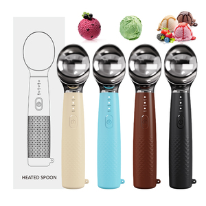 Cuillère à <span class=keywords><strong>glace</strong></span> chauffante écologique portable modèle 2508 pour faire fondre rapidement la crème glacée et préparer des boules de crème glacée - Product Image 1