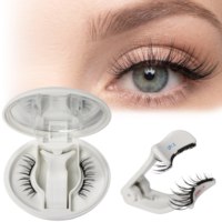 Cils magnétiques doux, ensemble de cils magnétiques naturels avec applicateur, logo personnalisable, cils DIY, étui magnétique