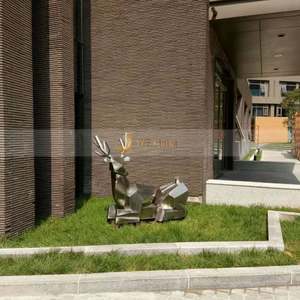 Escultura Art Deco de Acero Inoxidable a Gran Escala, Multifuncional, Impermeable, Resistente, para Montaje en Suelo, para Uso en Exteriores, Plazas y Parques - Product Image 2