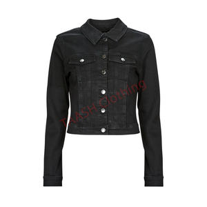 Veste en jean élégante pour femmes avec une coupe ajustée et une sensation confortable, conçue pour une utilisation polyvalente, parfaite pour les sorties quotidiennes - Product Image 1