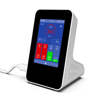 Testeur de qualité de l'air SA1800 - 7 en 1 (CO2/PM1/PM10/TVOC), télécommande WiFi, exportation de données (CSV) pour les maisons nouvellement décorées
