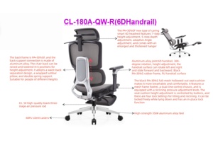 <span class=keywords><strong>Sillón</strong></span> <span class=keywords><strong>giratorio</strong></span> de oficina de diseño moderno con reposacabezas ajustable, silla decorativa de tela con base inclinable, estilo de silla de malla - Product Image 2