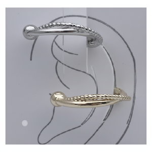 Orecchini a Clip geometrici placcati in oro alla moda gioielli di perle con materiali in rame e ottone - Product Image 1