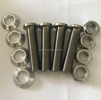 Arandela cónica de aluminio 1/2"-20 / Espaciador de cabeza cónica para barra de radio de dirección / barra de acoplamiento / barra de dirección para coches Midget y Sprint