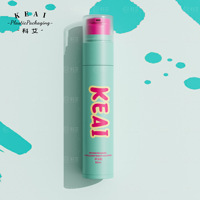 Flacon pompe cylindrique sans air 60 ml en PP, tube de dentifrice, distributeur de voyage, emballage cosmétique vide pour soins de la peau, logo personnalisé, vente en gros