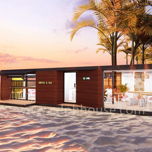 Maison préfabriquée en conteneur de 40 pieds, design moderne, installation rapide, construction en acier respirant/panneau sandwich pour bâtiment de bureaux - Product Image 1