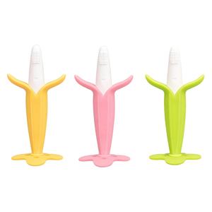 <span class=keywords><strong>Mordedor</strong></span> de cepillo de dientes de bebé con forma de plátano de dibujos animados, juguete sensorial de dentición suave, <span class=keywords><strong>mordedor</strong></span> de silicona masticable para bebé de grado alimenticio - Product Image 1
