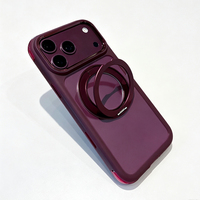 Étui magnétique rotatif à 360° avec béquille pour iPhone 17/18 Pro Max, coque avec protection dissimulée à coussin d'air