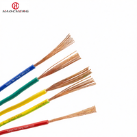 Fil de cuivre flexible Haocheng BVR 1,5/2,5/4/6 mm, isolation PVC 750 V IP40 pour câblage de bâtiment et construction