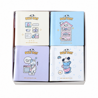 Cuaderno Mini Cuadrado A7 con Diseño de Cachorro de Dibujos Animados, con Bolígrafo, Páginas en Blanco, 100 Hojas, 80GSM, Bloc de Notas de Bolsillo, Papelería Escolar al por Mayor