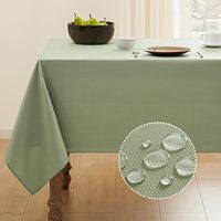 Nappe rectangulaire personnalisable, écologique, design moderne, imperméable, résistante aux taches, lavable, décorative, pour l'intérieur et l'extérieur