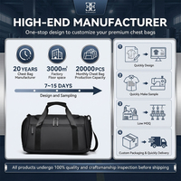 Sac de voyage imperméable grande capacité pour homme, sac de sport multifonctionnel pour la gym, sac de week-end avec compartiment pour les affaires et les loisirs