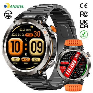 <span class=keywords><strong>Smartwatch</strong></span> HT30 <span class=keywords><strong>con</strong></span> oltre 100 modalità sportive, chiamate Bluetooth, certificazioni CE FCC ANATEL, cassa <span class=keywords><strong>in</strong></span> titanio + <span class=keywords><strong>cinturino</strong></span> <span class=keywords><strong>in</strong></span> <span class=keywords><strong>acciaio</strong></span>, IP68, bussola fitness. - Product Image 1
