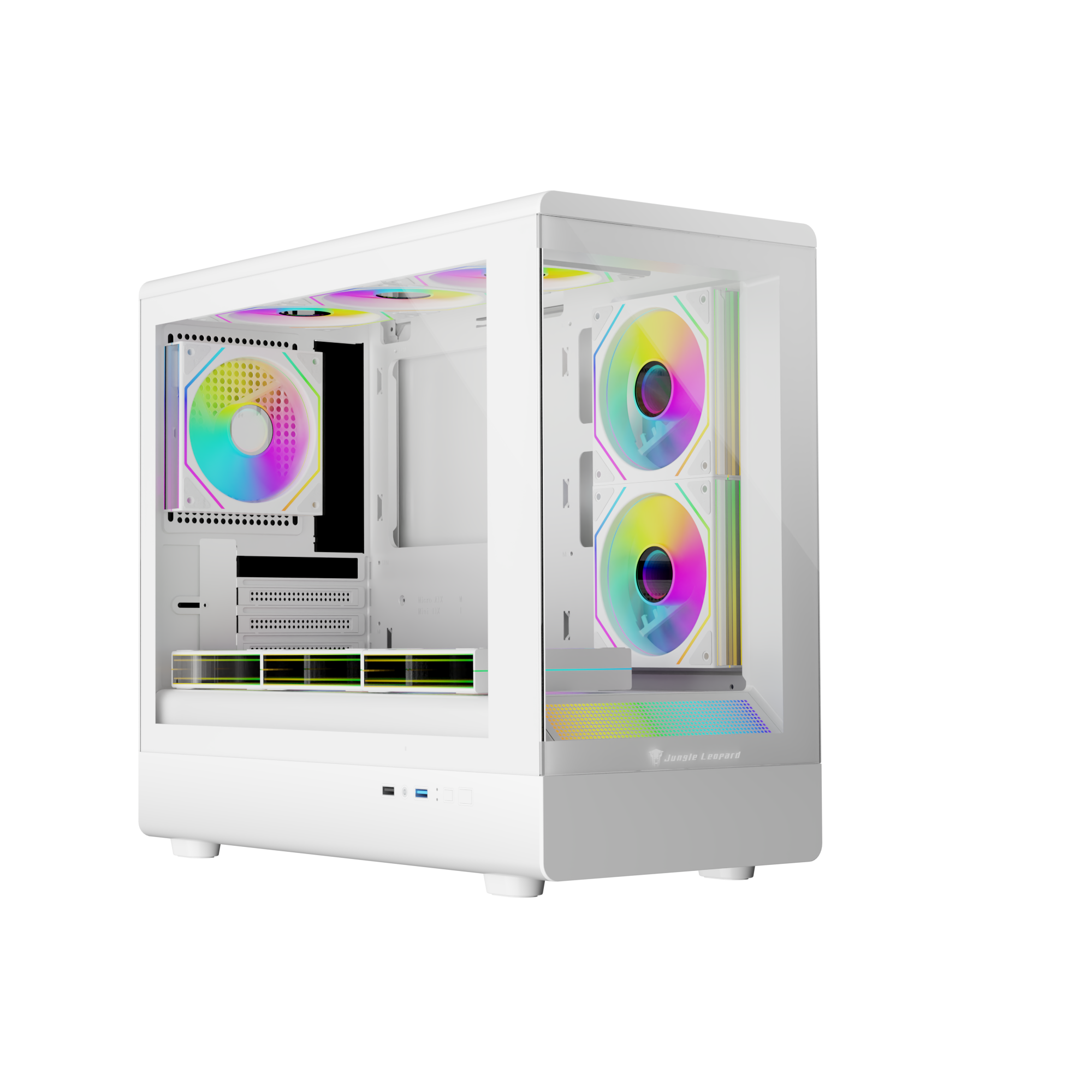 Blanc Cas Avec Galaxy Fan 3pcs