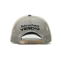 Casquette Trucker 5 Panneaux Haute Qualité Personnalisée avec Logo en Cuir et Double Bande – Style Ajusté Populaire pour l'Été