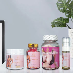 Meilleure Vente du Meilleur Complément Naturel pour la Croissance de la Poitrine chez la Femme, Ensemble de Gélules, Gummies, Crème et Sérum pour Améliorer le Galbe Mammaire - Product Image 1