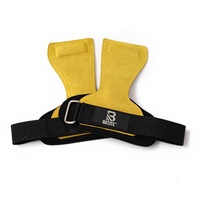 Sangles de poignet en cuir de vachette personnalisées pour le sport et le fitness, sangles de traction professionnelles, sangles de presse à banc, protège-mains universels pour la musculation