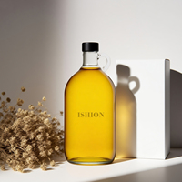 Botol Kaca Kosong untuk Vodka, Gin, Alkohol, Whiskey, Anggur, dengan Tutup Sekrup, Ukuran 500ml, 1L, 1.5L, 2L, 2.5L, 3L, 4L, 5L