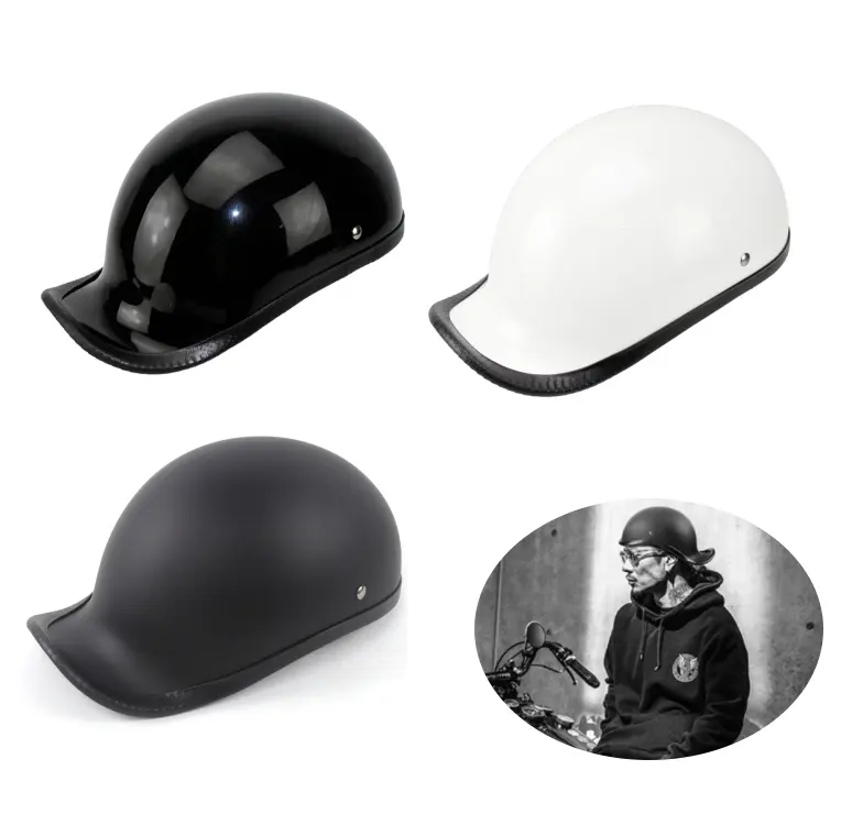 Nieuwe Motorhelm Open Gezicht Retro Half Helm Motorfiets Racing Off Road Helm