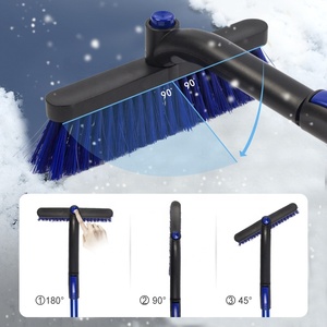 Débosselage de brosses de neige, brosse extensible, avec grattoir à <span class=keywords><strong>glace</strong></span>, pour <span class=keywords><strong>pare</strong></span>-<span class=keywords><strong>brise</strong></span> et poignée en mousse, pour voiture, SUV, camion - Product Image 2